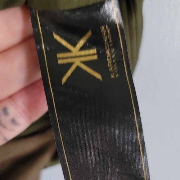 Kardashian Kollection Y2K Drape front green Biker Vest BNWT - Picture 3 of 8